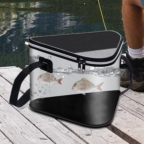 Seau de pêche portable et pliable, l'accessoire compact toutes eaux - 4