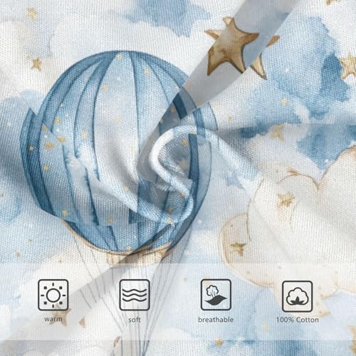 Boys' Exclusive Briefs Toddler Underwear 95% Combed Cotton Boxerbriefs 2T Hot Air Balloon and Cloud 423