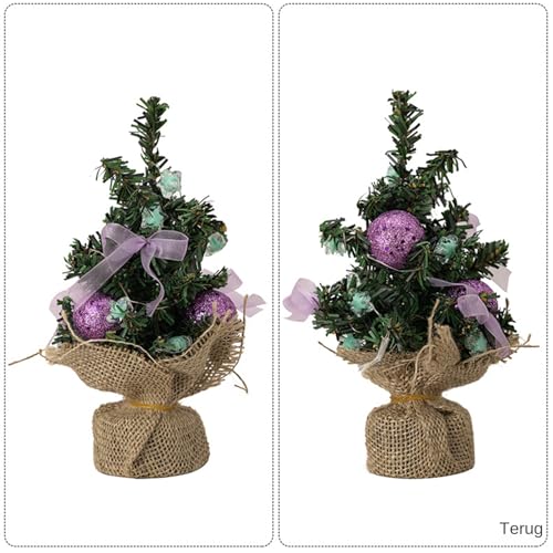 Árbol de Navidad con iluminación pequeña planta artificial luminosa decoración interior hogar 8