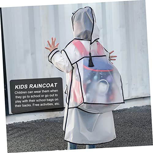 VANZACK 1 Peça Capa De Chuva Transparente De Uma Peça Com Capuz Poncho Jaqueta De Chuva Para Ciclism