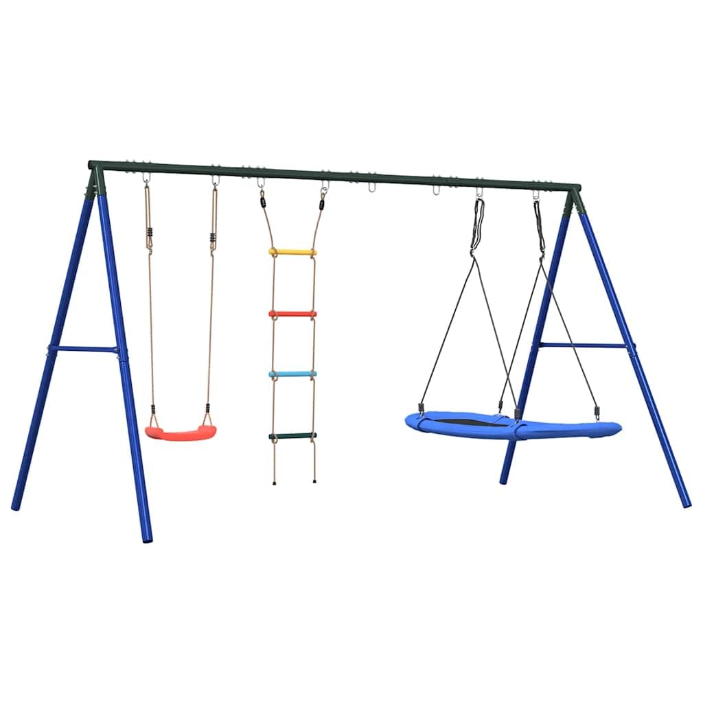 Juego de exterior con columpio escalera y columpio de nido