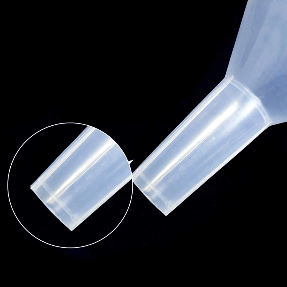 DEDC 4 Stück transparenter Kunststoff-Filtertrichter für Öl, Flüssigkeitstransfer-Trichter für Küche, Labor, Garage, Auto, Flüssigkeiten, 150 mm Durchmesser, 15 cm Durchmesser
