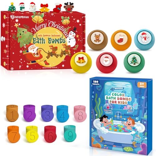 Christmas Bath Bombs for Kids – Festive Gift Set