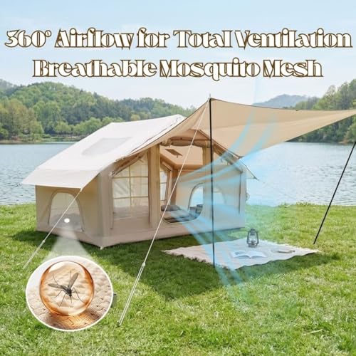 Carpa inflable con toldo integrado para 6 personas miniatura 3