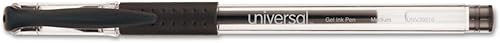 Miniatura 2 de Universal 39510 Bolígrafo de gel con punta de bola, tinta negra, tamaño mediano, docena