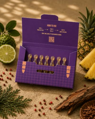 Image of Late Checkout Travel Fruity Perfume Pouch - 7 Capsules | Long Lasting 10+ Hours | Unisex Pocket Perfume | Daily Wear Fragrance for Office & Parties | Travel-Friendly