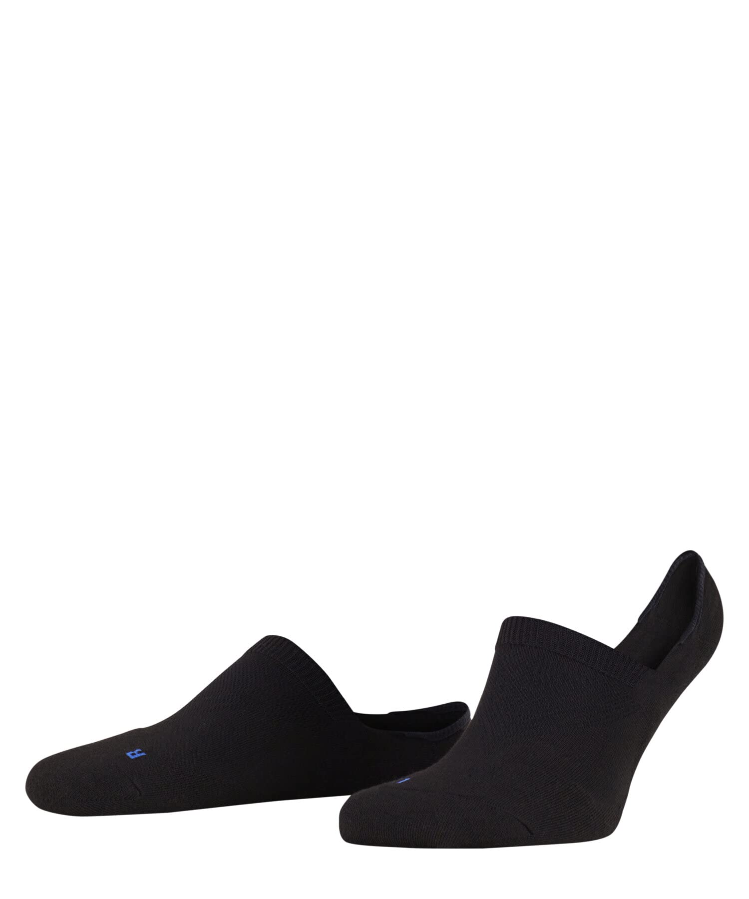 FALKE Unisex Cool Kick Invisible U IN Soft Breathable Quick Drying No-Show Plain 1 Pair Liner Socks, Black (Black 3000), 2.5-3.5