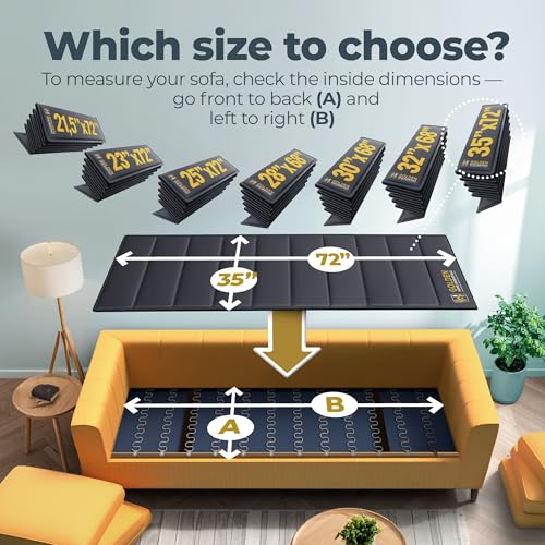 Image of Golden Home Essentials Heavy Duty Couch Support for Sagging Cushions - 35in x 72in Extra Wide Sofa Cushion Board - Anti-Slip Sofa Cushion Support Board | Breathable Material