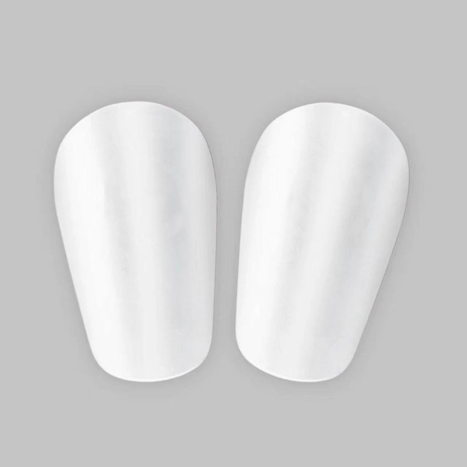 UJEAVETTE 2Pcs Mini Soccer Shin Guards Protective Soccer Equipment for Children Sports S White 10cmx6cm