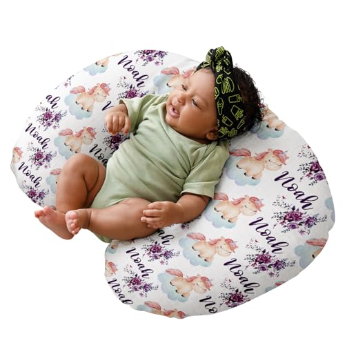 Dyoart Custom Baby Nursing Pillow Cover for Nursing, Animal Theme Removable Nursing Covers for Breastfeeding Pillows, Ultra Soft Comfortable Slipcover for Newborn Baby Boys and Girls