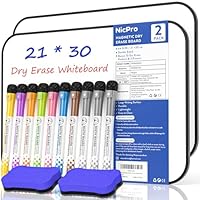 Nicpro Dry Erase Whiteboard Set A3 & A4