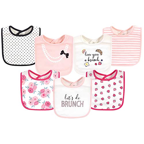 Image of Little Treasure Unisex Baby Cotton Bibs, Love Brunch, One Size