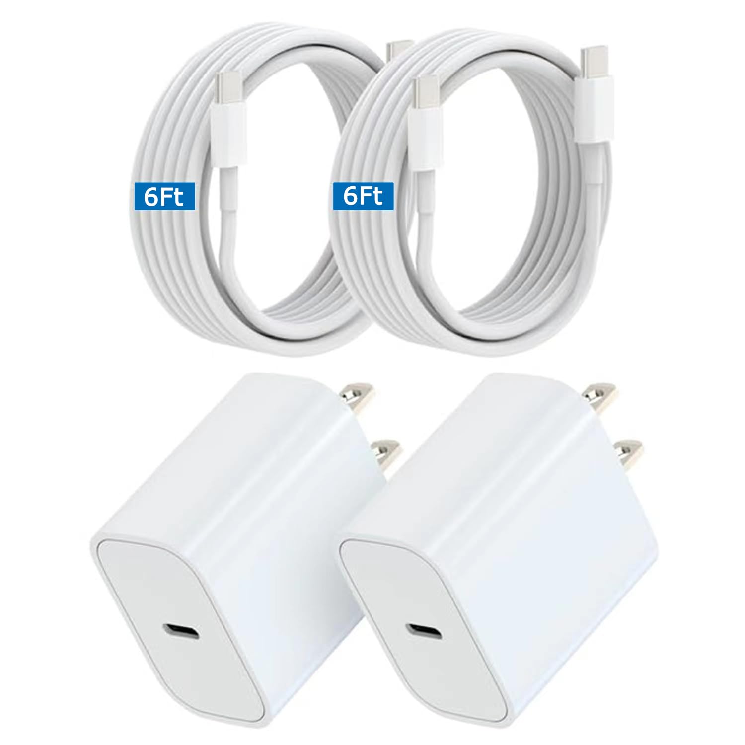 USB C Charger for iPhone 17 16 15, MFI Certified 20W Type C Charger Fast Charging Block with USB C to C Cable for iPhone 17/16/15 Pro Max/15/16 Pro/15/16 Plus/Pad Pro 12.9/11/Air and More