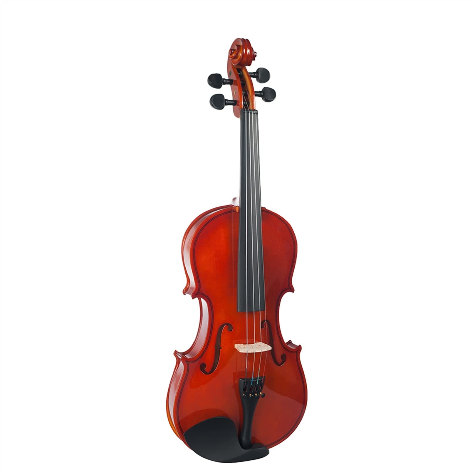 Erwachsene violine Akustisches Geigen-Set Lindenholz-Körper, Schwarze Massivholzbeschläge Mit Geigenkoffer-Schulterstütze, Dämpfer, Geigensaiten professionelles Violine (Color : 1/2)
