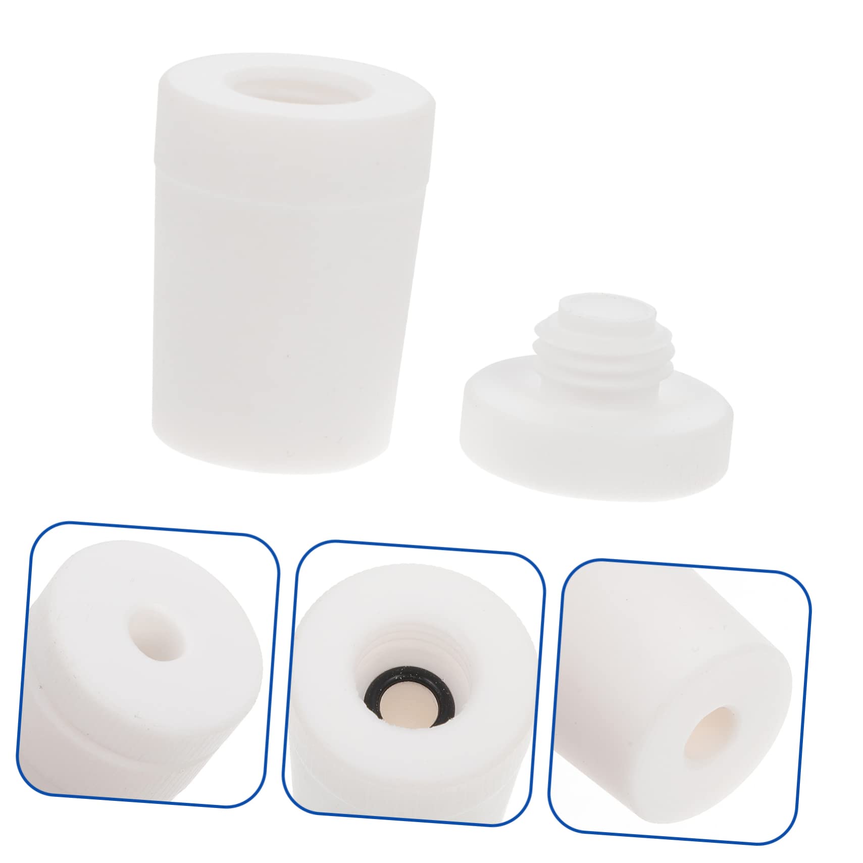 CIYODO PTFE Stirring Plug Mixing Paddle for Laboratory Chemistry Experimental Stirrer Laboratory Reagent Stirrer Stirring Tool Practical Stirring Plug Mixing Stirrer PTFE Stir Plug White