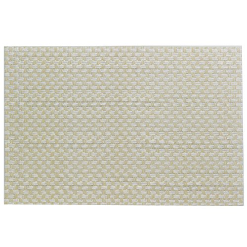 Kela 15634 Plato Set de table PVC/Polyester Crème 45 x 30 x 1 cm