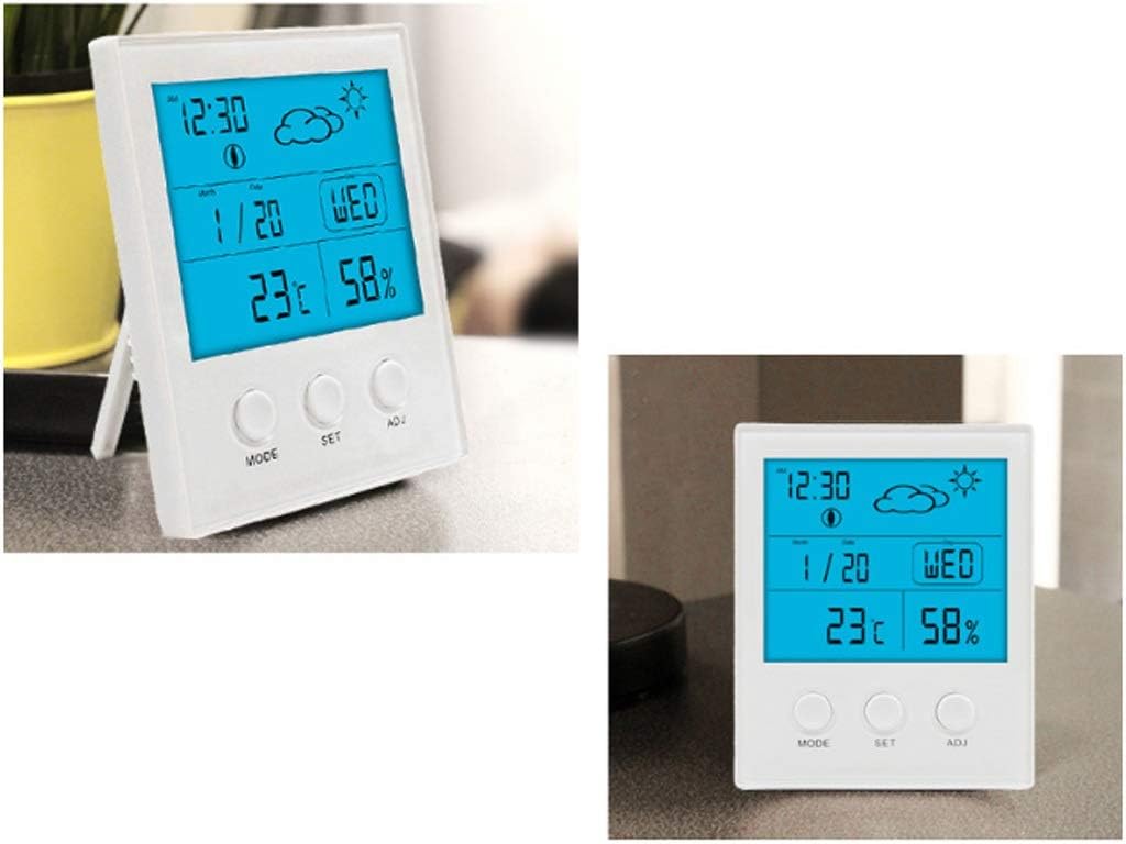 Electronic Thermometer Hygrometer High Precision Large Screen Temperature Hygrometer Indoor Baby Room Greenhouse Hygrometer (D)