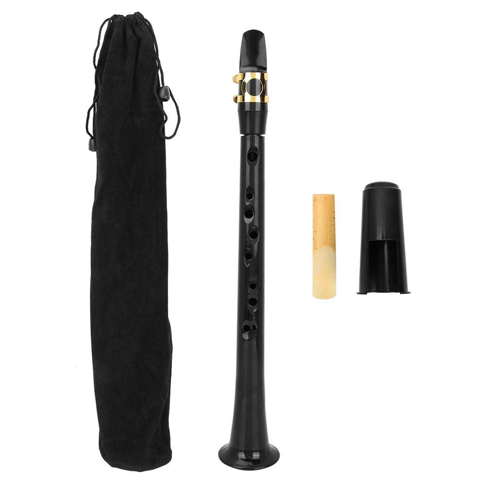 Saxofón portátil de Bolsillo Sax Saxofón Mini de Bolsillo con Bolsa de Almacenamiento de láminas