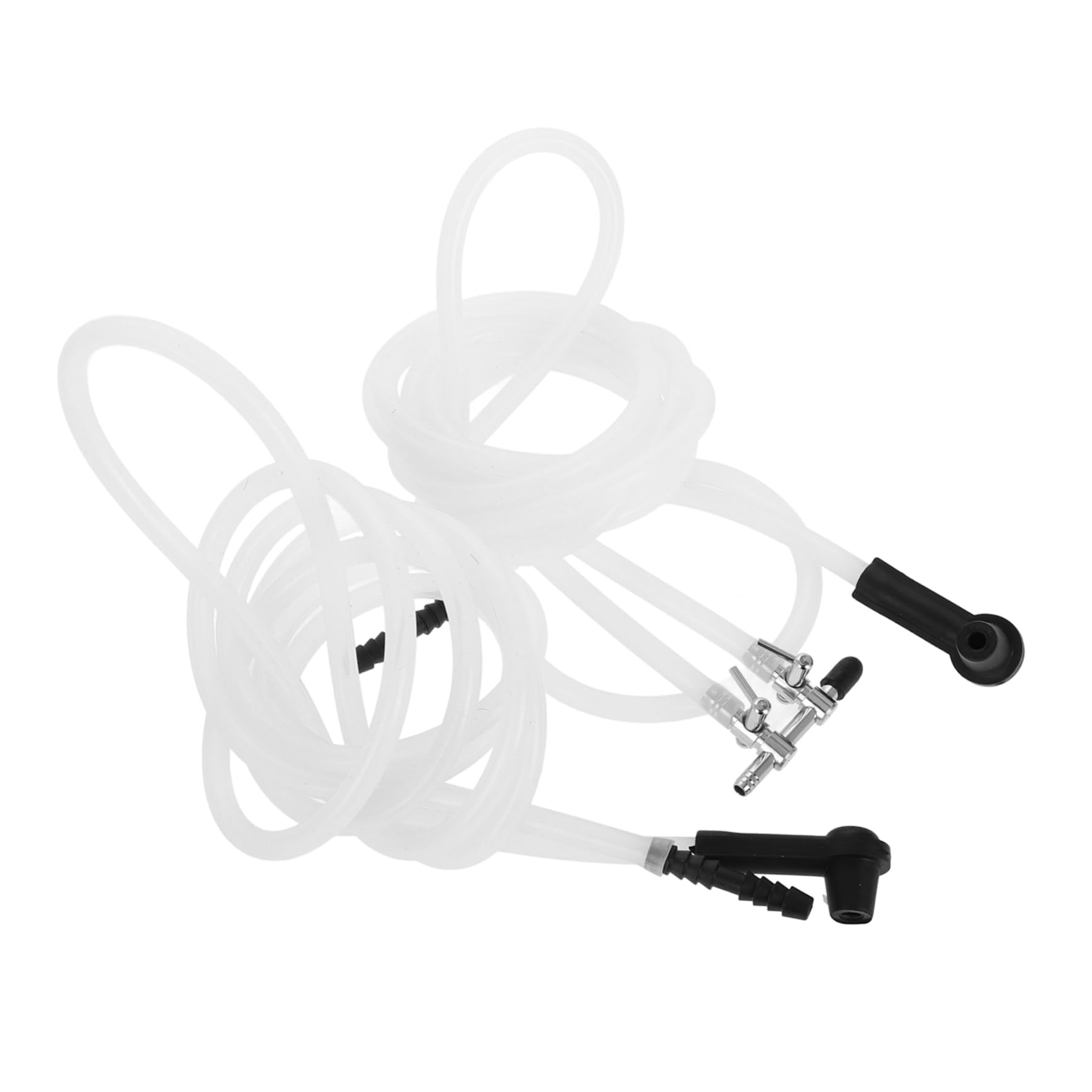 Cabilock 1Set Brake Fluid Bleeder Hose Kit Durable Automotive Brake Oil Tool with Coupler for Replacement Compatible with Various Vehicle Models