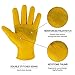 KKOYING Leather Work Gloves for Men & Women, Gardening Gloves, Reinforced Durable Cowhide Work Gloves, Puncture & Cut Resistant (Medium)