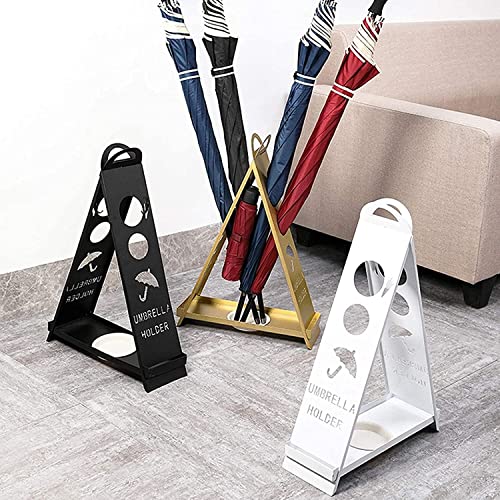 Porte-parapluie à forme unique et support facile avec bac collecteur d'eau - 4
