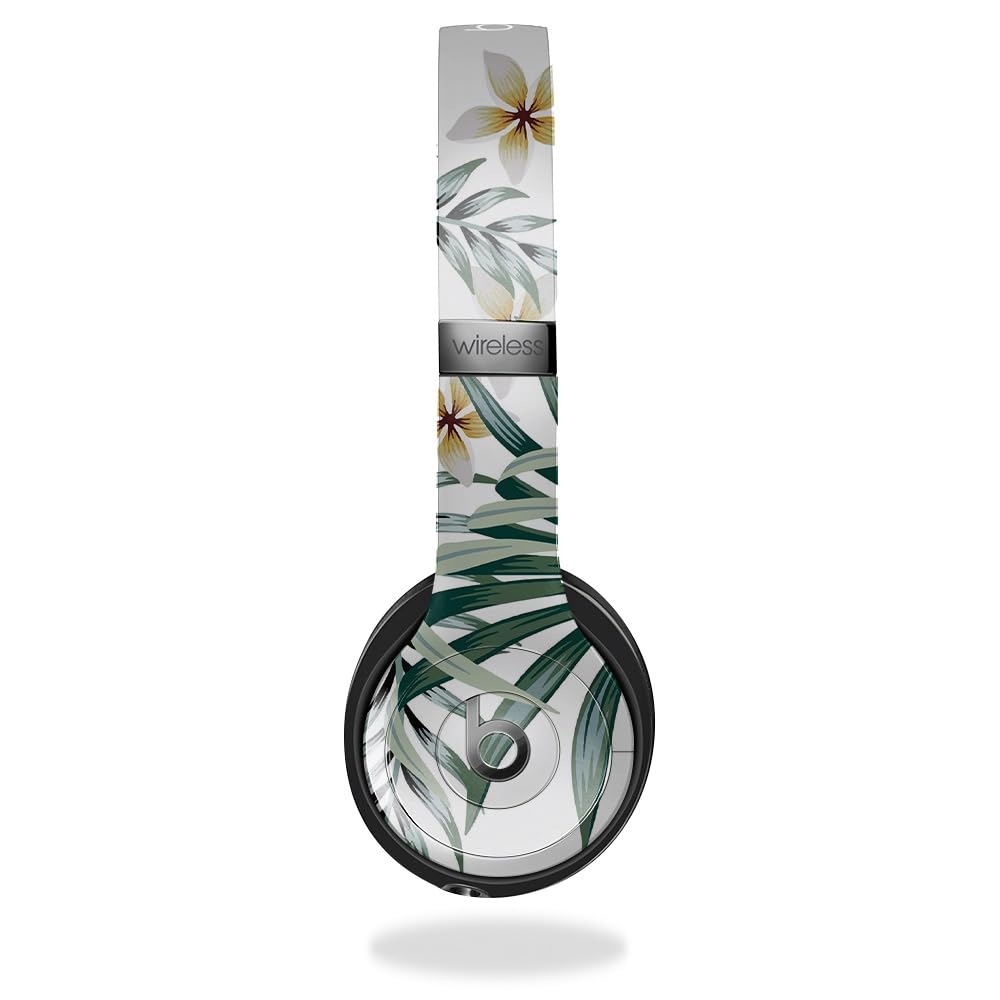 Skin Compatible with Beats Solo 4 - Tropical Hibiscus - Premium 3M Vinyl Protective Wrap Decal Cover - Easy to Apply | Crafted in The USA by