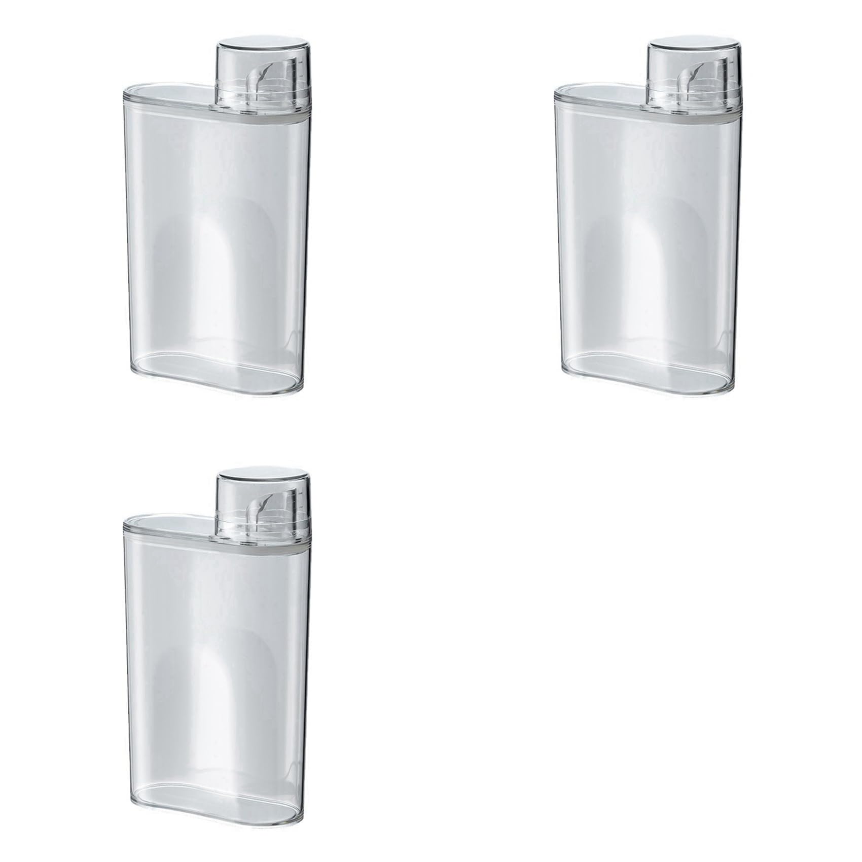 Hndhbfgrt 3X Transparent Laundry Detergent Dispenser Bottle Sealed Tank for Detergent Powder Laundry Room
