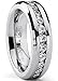 6MM Ladies Eternity Titanium Ring Cubic Zirconia Wedding Band with CZ sizes 4 to 9