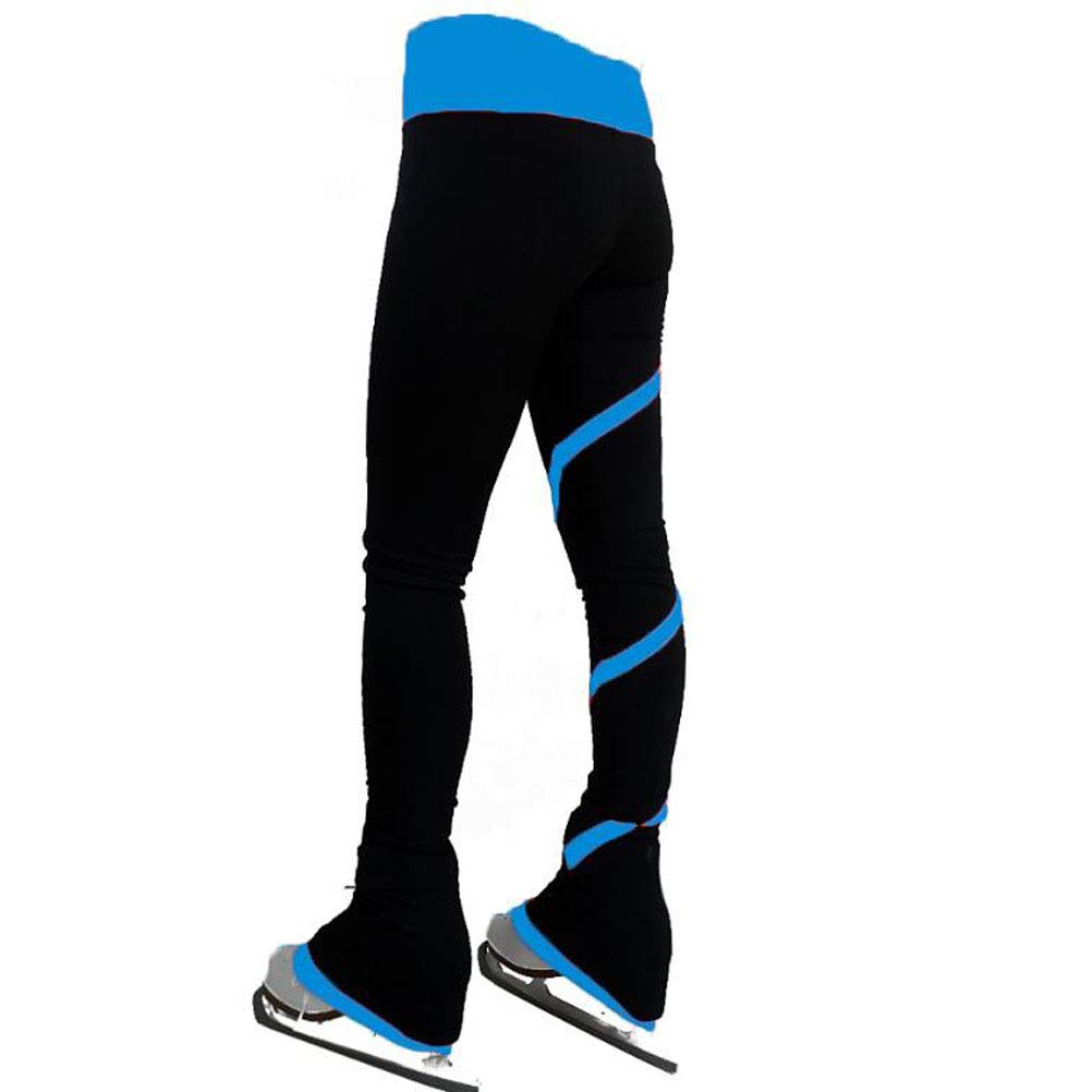 Dziewczęce zimowe spodnie do łyżwiarstwa figurowego Damskie spodnie/spodnie do jazdy na łyżwach w spiralne paski Legginsy Elastyczny Spandex Trening/Zawody Odzież łyżwiarska