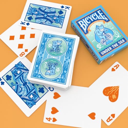 Bicycle Under the Sea Playing Cards – Cute Ocean Creatures and Ocean Snorkel Deck, Adorable Sea Life Theme for Kids & Adults, Fun Collectible Card Set for Family Game Night - Image 3