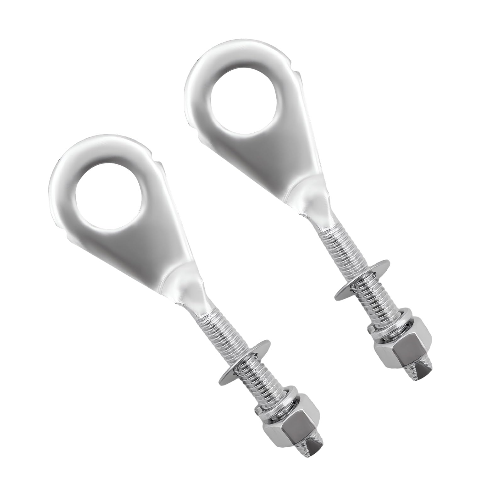 2 PCS Rear Chain Adjusters, Metal Motorcycle Rear Wheel Chain Adjuster, Rear Chain Tensioner Replace 95014-10010 for XR75 XR50R CRF100 CT70 XR80, Motorcycle Accessories