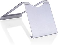 Vista 9 de CdyBox Estante de vino de acero inoxidable Soporte de botella de vino individual Exhibición (Plata)