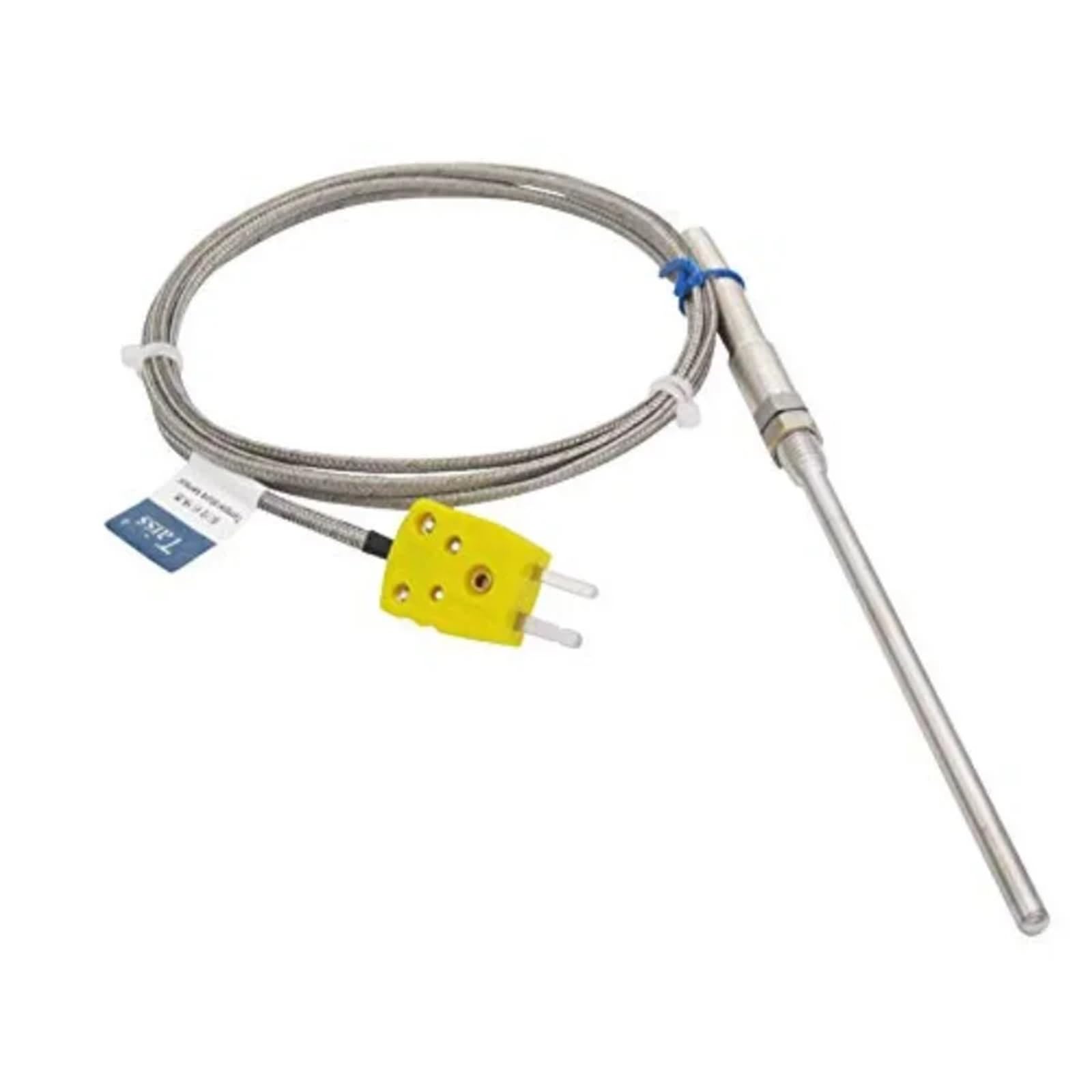 Termistor sonda typu K, termopara, czujnik i miernik temperatury, gwint M8, zakres uszczelnienia od 1 szt. (2 m, 100 mm)