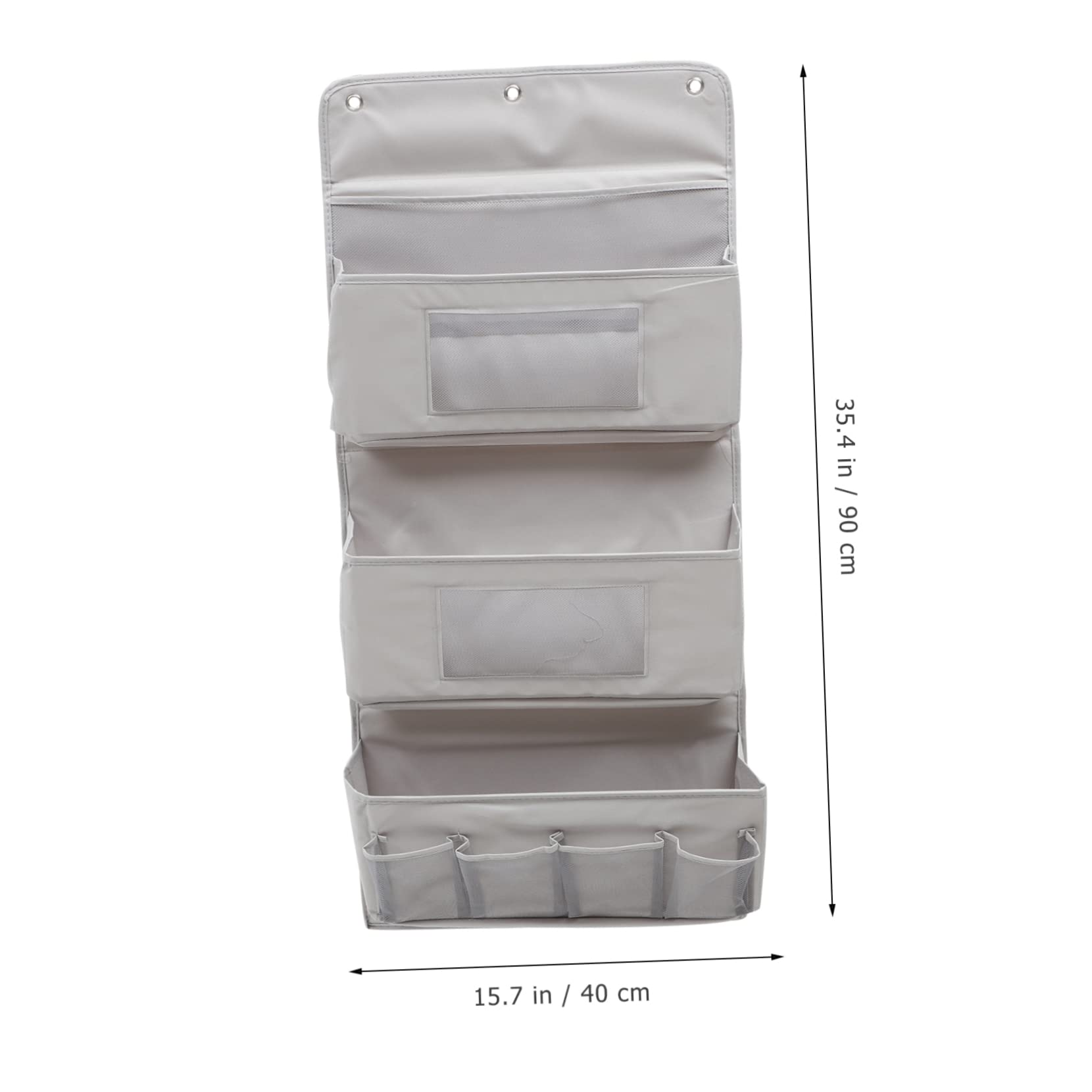 Lagige Aufbewahrungstasche Zum Hängen Tür-Organizer Aus Stoff Grauer Wandbehang Mit Mehreren Fächern Für Wohnzimmer Schlafzimmer Küche Und Büro Praktische Home Storage Bag