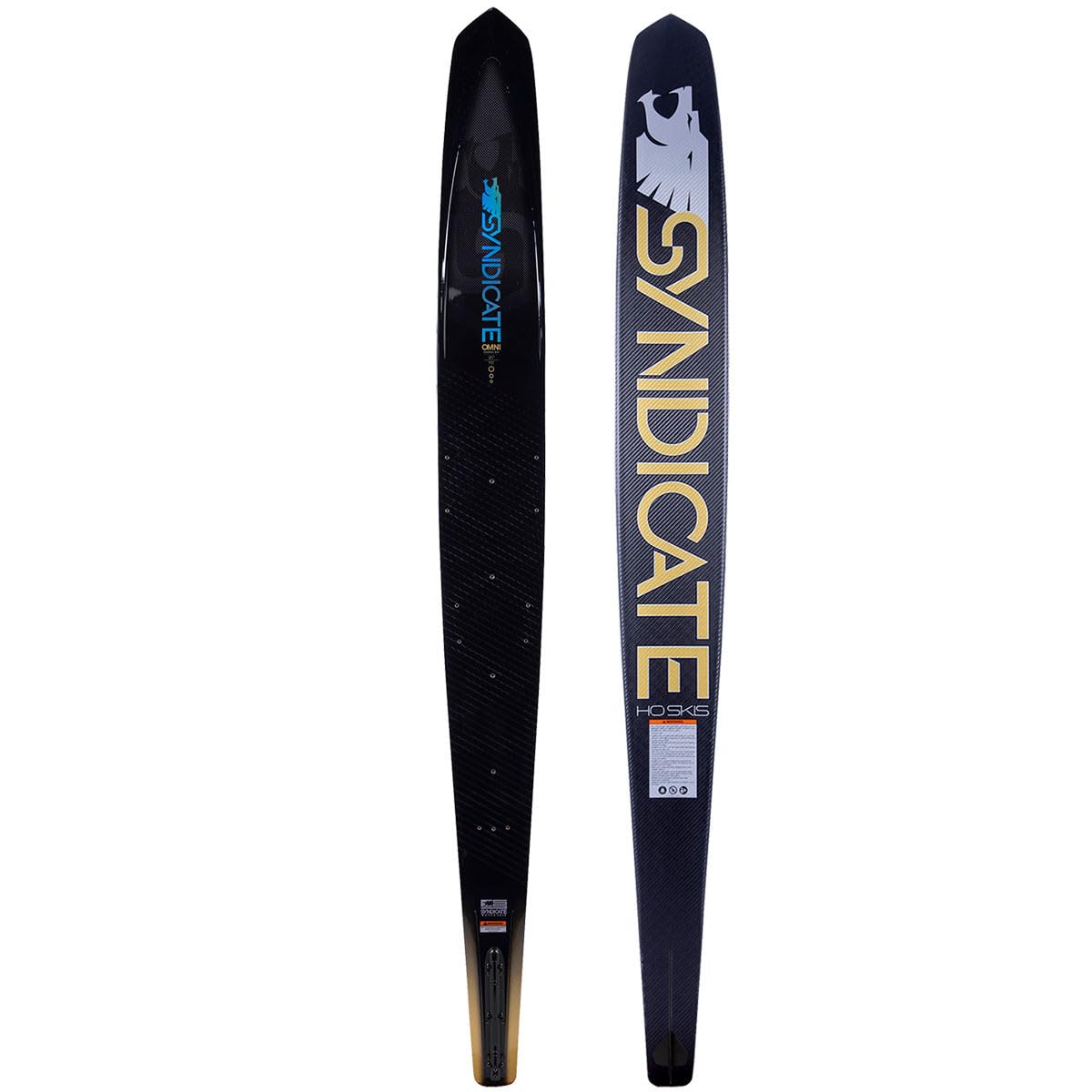 HO Syndicate Omni Slalom Waterskis Carbon/Gold 65in