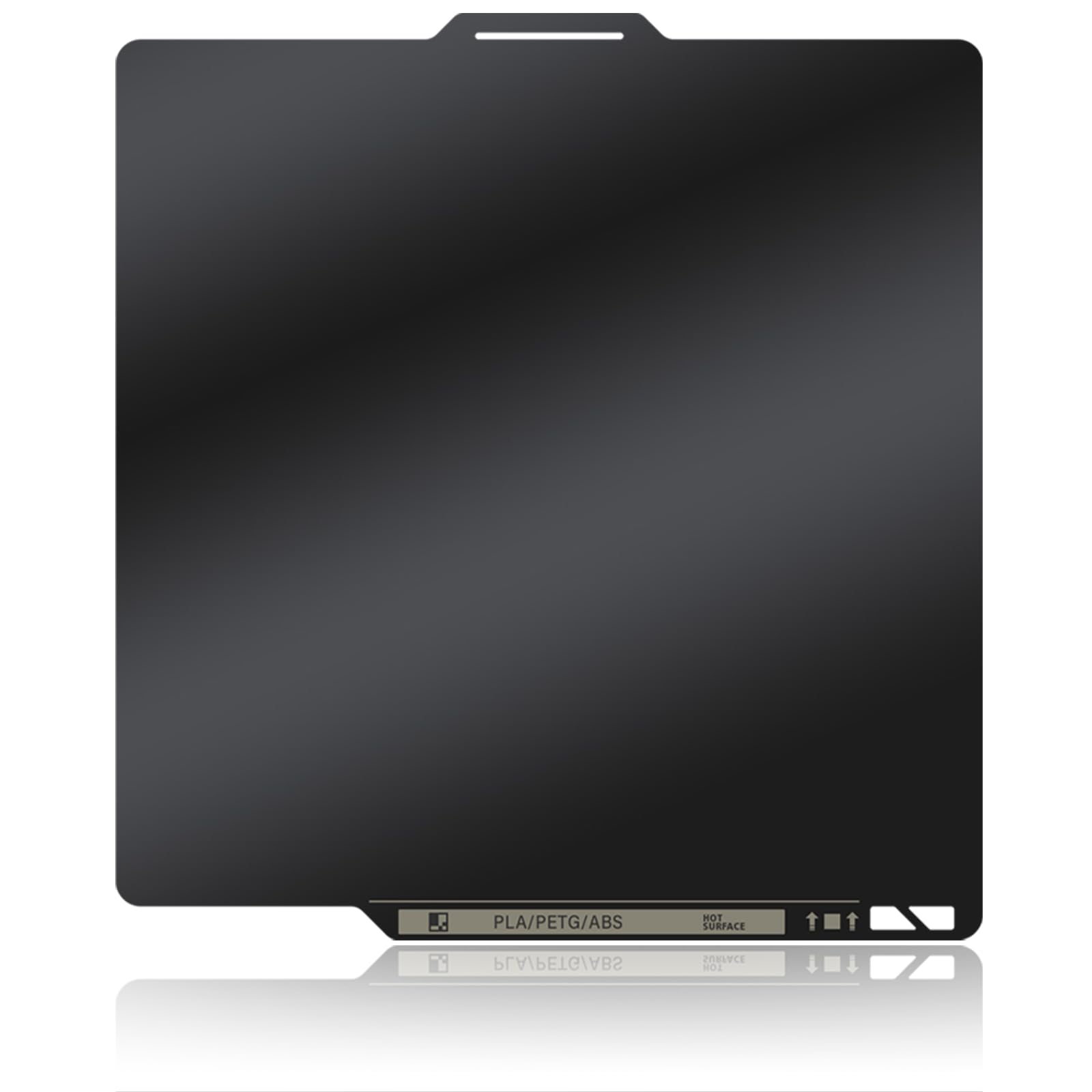 PEI Plaque de construction pour imprimante 3D Bambu Lab P2S/X2D/P1S/P1P/X1C/X1/X1E/A1, lit chauffant PEI lisse double face (avec code QR) 257 x 257 mm Surface d'impression amovible en acier à