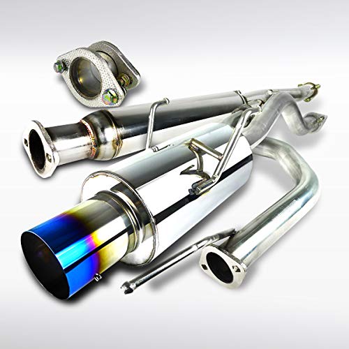 Autozensation For Acura Integra GSR Burnt Tip JDM Catback Exhaust System Muffler