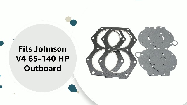 Image of 318358 2 Sets of Head and Cover Gaskets for Johnson for Evinrude V4 65 80 85 88 90 100 110 112 115 135 140 HP Outboard Motors 0318358 0318335 Sierra 18-2956