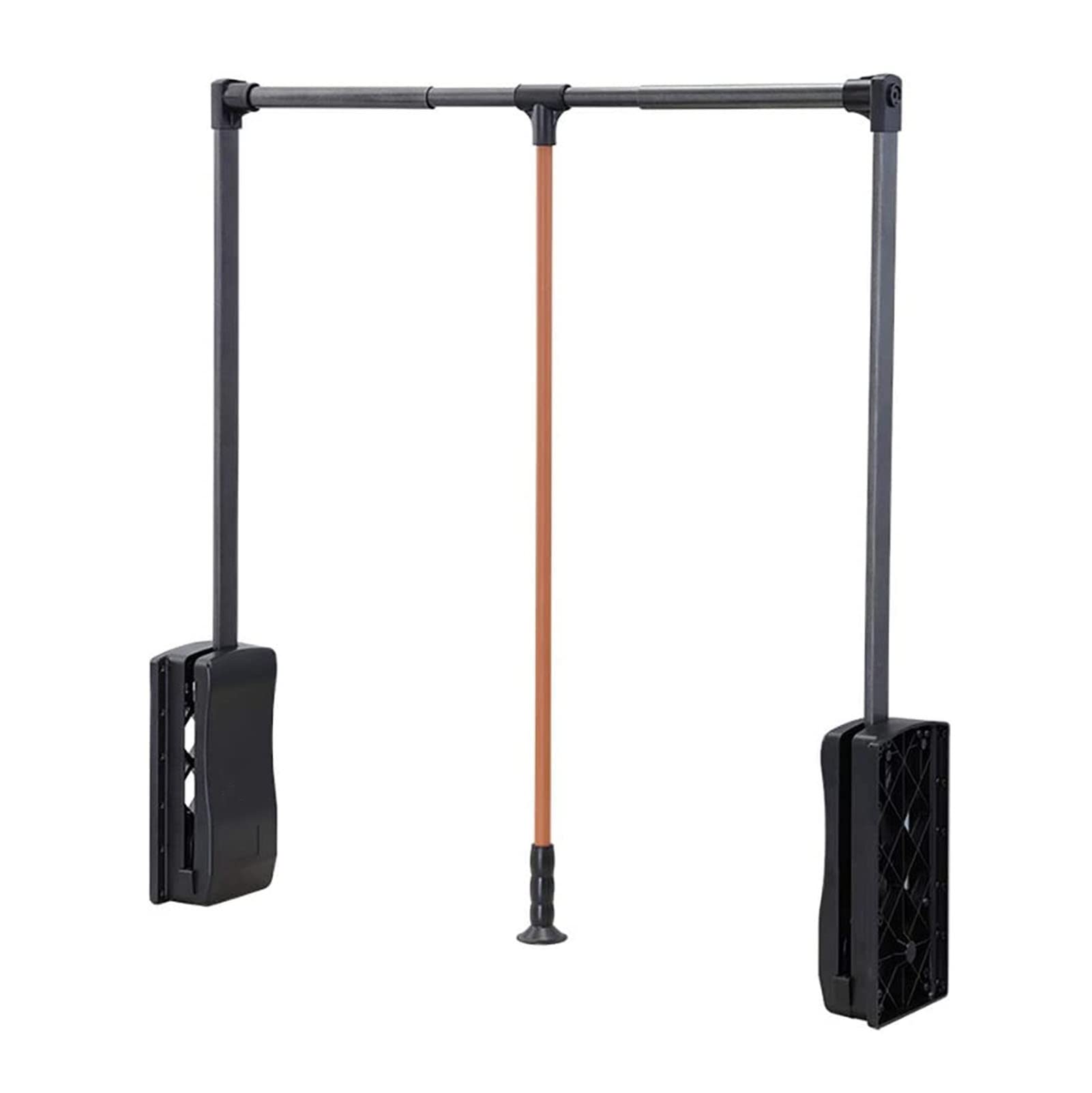 HTTGDGDH Adjustable Pull Down Clothes Hanging Rail For Wardrobe & Closet, Heavy Duty Coat Rack 54-124Cm, Space-Saving Adjustable Width Clothing Hanger, Easy Lift & Pull Down Desig,920-1240mm