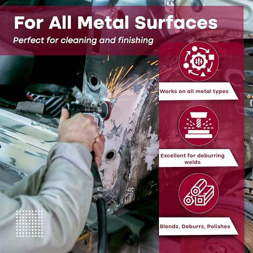 Sungold Abrasives 74903 Medium Non Woven Surface Conditioning R-Type Quick Change Disc, 2-Inch, Maroon (25/box) - Image 5