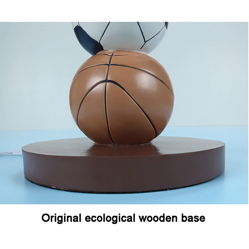 Table Lamp Creatieve Tafellamp Basketbal & Voetbal Nachtkastje Lamp Amerikaanse Retro Kleine Bedlampje voor Kinderkamer Slaapkamer Studeerkamer Kantoor Decoratieve Verlichting