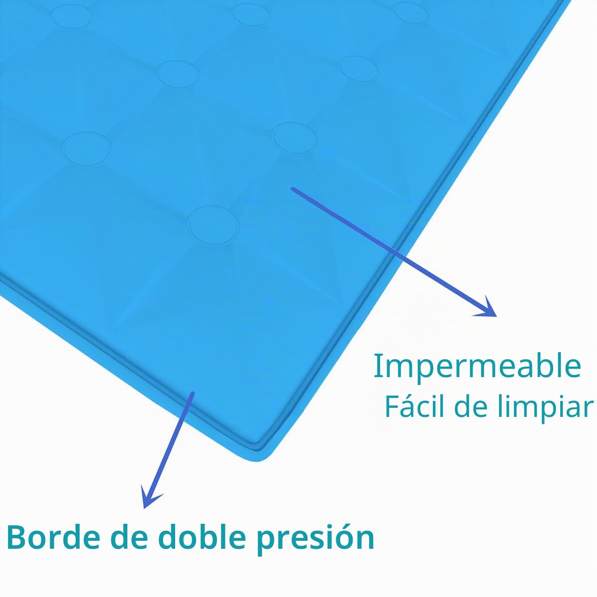 FFTT Pro Alfombrilla de Gel de Enfriamiento para Adultos, Almohada de Enfriamiento para Humanos, para Sudoración Nocturna y Mejora de la Calidad del Sueño, Funda de Cama Individual, Topper de Colchón