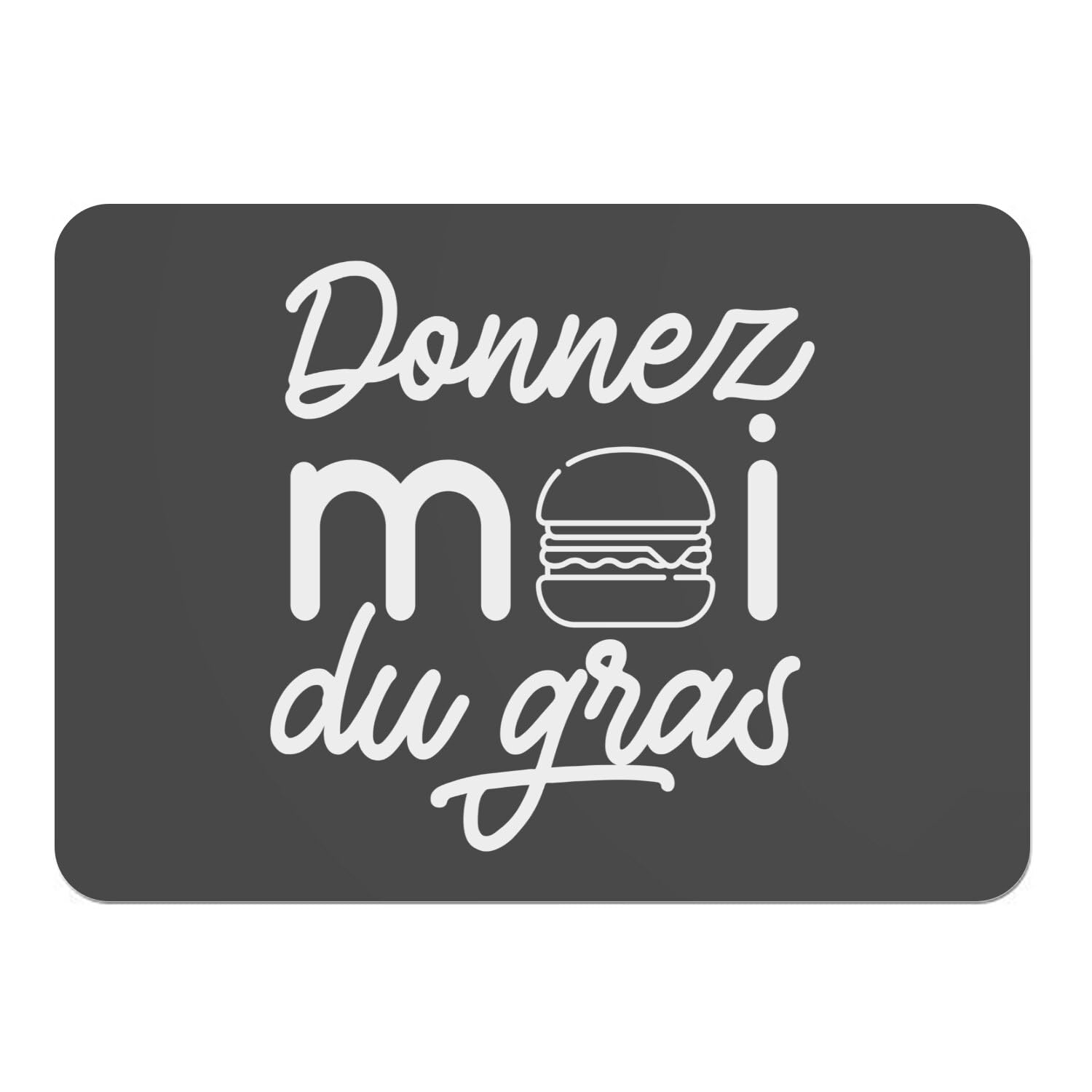 Napperons noir souples lot de 4 sets de table liège anti-tache grand format protège table burger