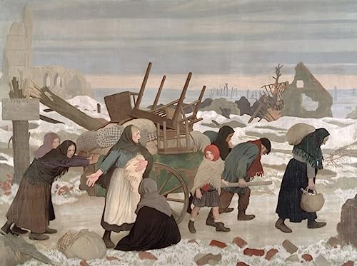 Tableau Retour en terre reconquise poster art mural vintage George Clausen 60x90