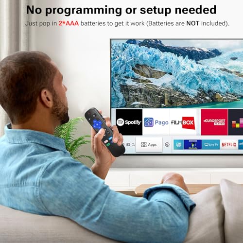 Image of for Roku TV Remote Control Replacement, Compatible with TCL /Hisense /Onn /Insignia /Sharp /Roku TVs