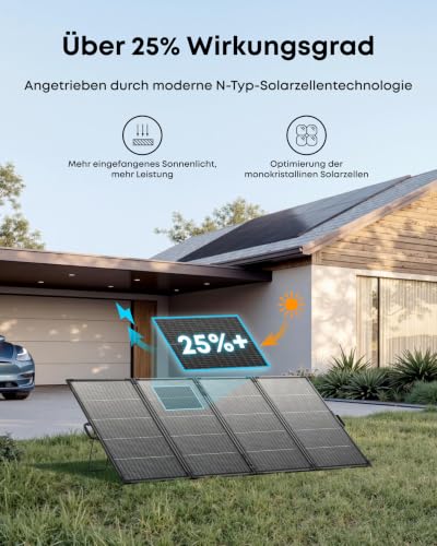 Image of Anker SOLIX F3800 Portable Power Station and 400W Bifacial Panel, 3,840Wh