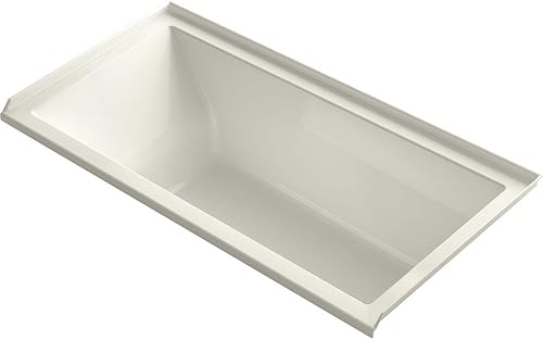 Miniatura 2 de KOHLER K-1121-R-0 Baño de alcoba de 60 x 30 pulgadas con brida de azulejos y drenaje a mano derecha, color blanco
