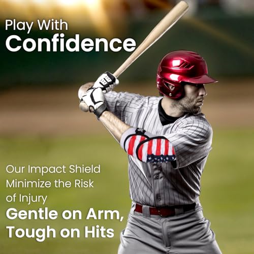 image for Exxact Sports Defender Plus Softball Elbow Guard Baseball, Batters Bas