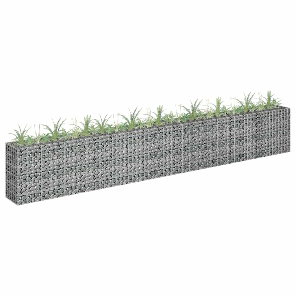 vidaXL Arriate de gaviones de Acero galvanizado 360x30x60 cm