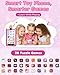 Kids Phone - Toddler Girl Toys for Age 3-12, Christmas Birthday Gifts for Girls, 4.0